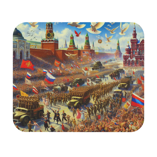 9 May Mouse Pad Soviet USSR Military Parade Moscow Design