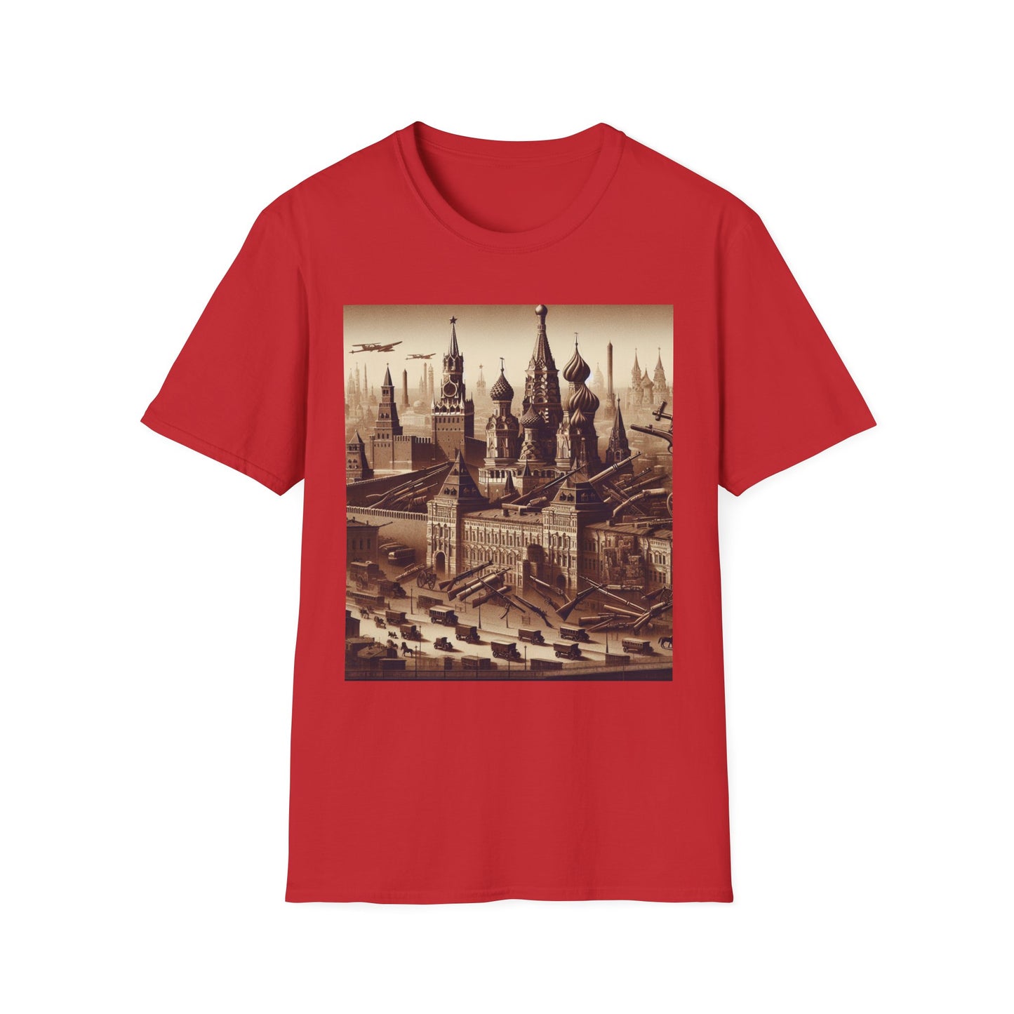 Vintage Moscow T-Shirt Softstyle Tee, Perfect for Travel Lovers