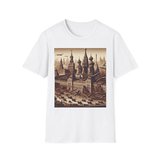 Vintage Moscow T-Shirt Softstyle Tee, Perfect for Travel Lovers