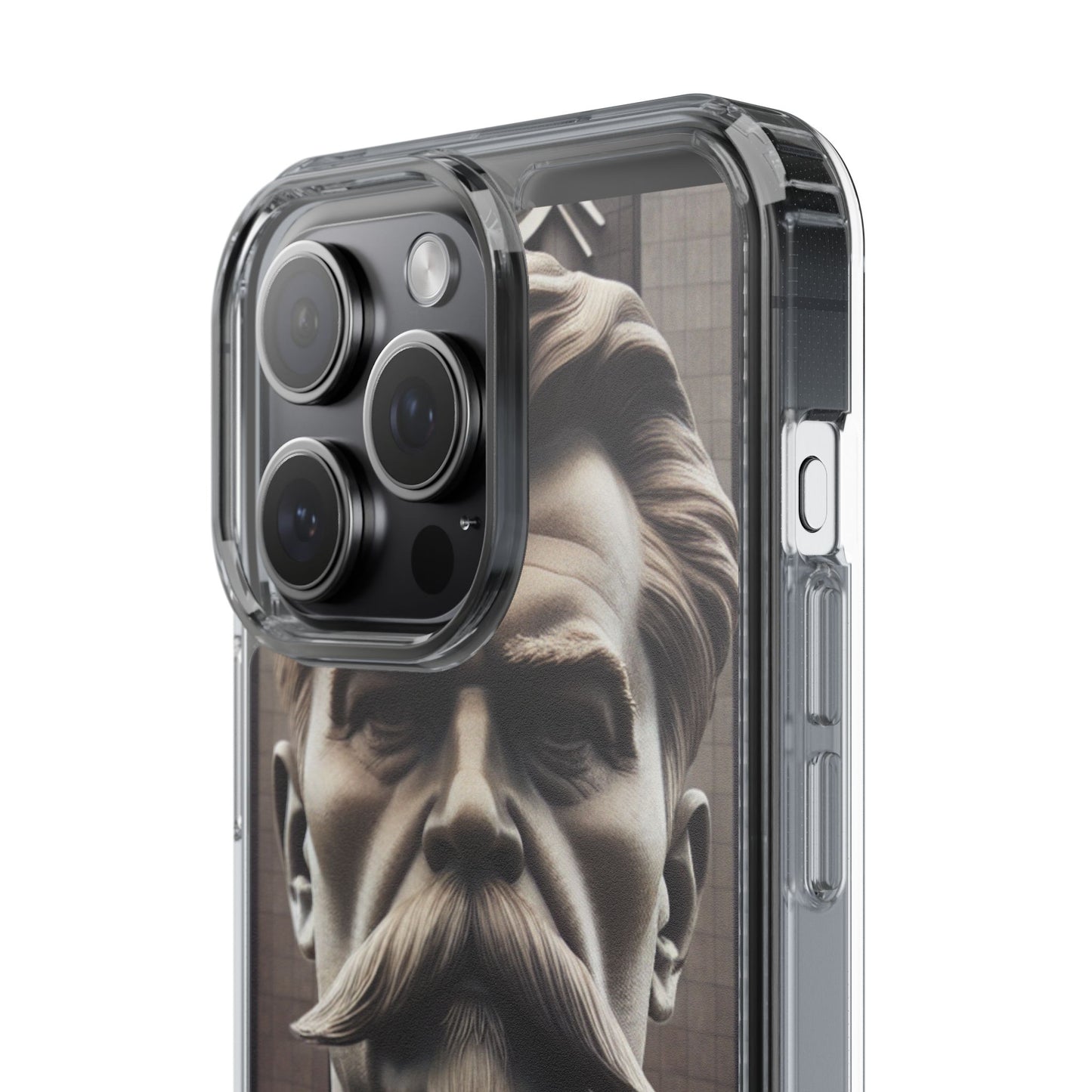 Soviet Artistic Clear Phone Case Stalin Classic Portrait Design USSR