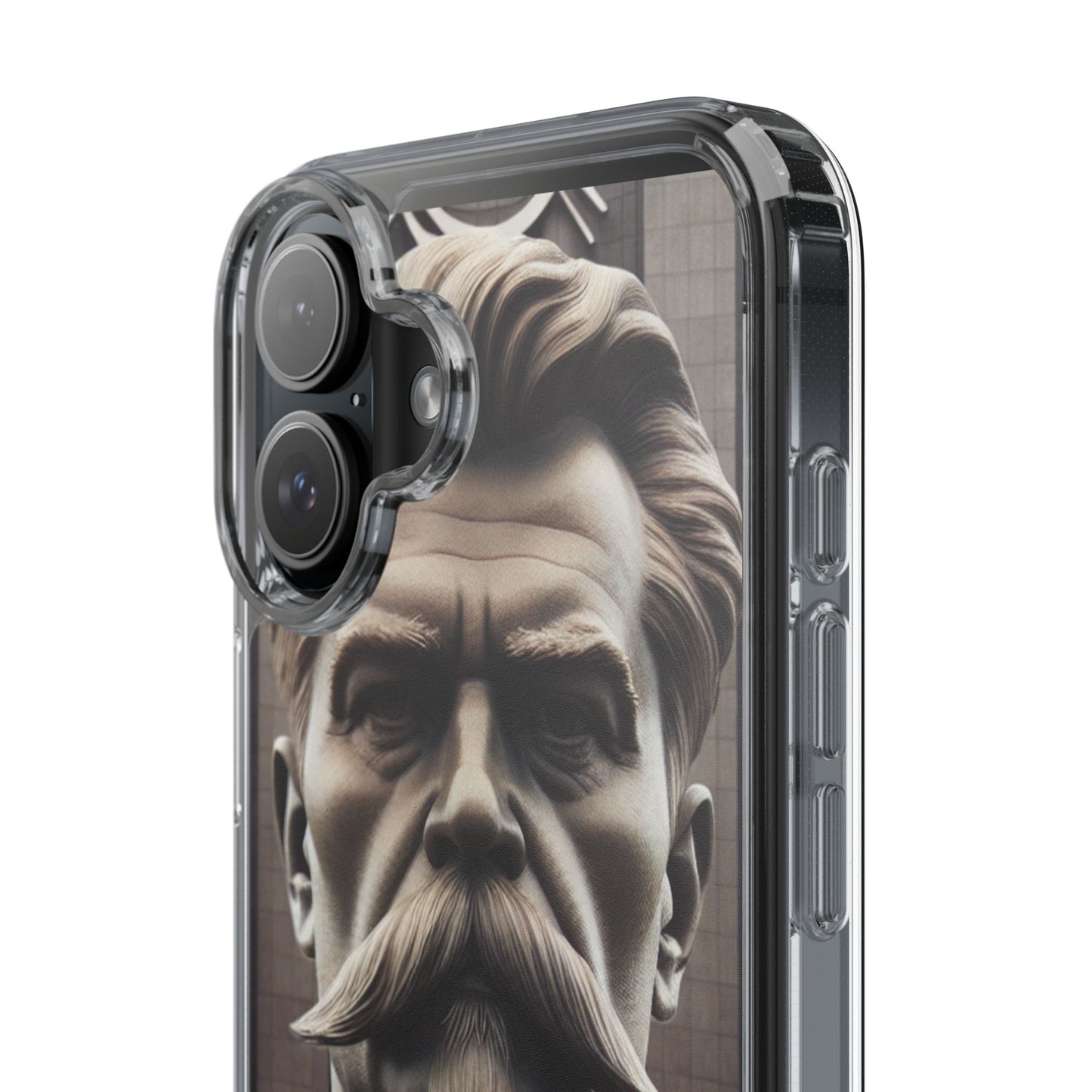 Soviet Artistic Clear Phone Case Stalin Classic Portrait Design USSR