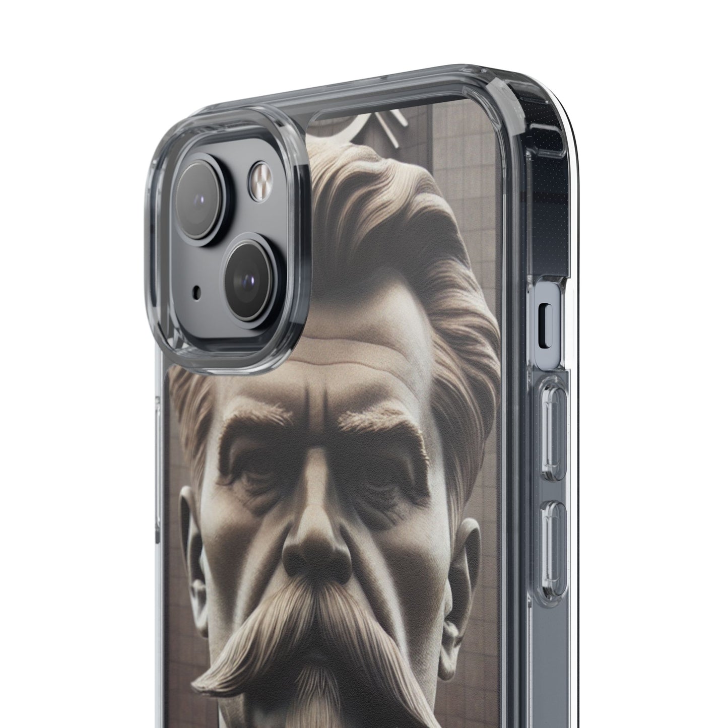 Soviet Artistic Clear Phone Case Stalin Classic Portrait Design USSR