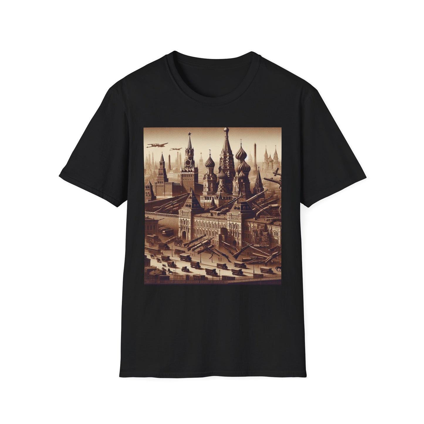 Vintage Moscow T-Shirt Softstyle Tee, Perfect for Travel Lovers