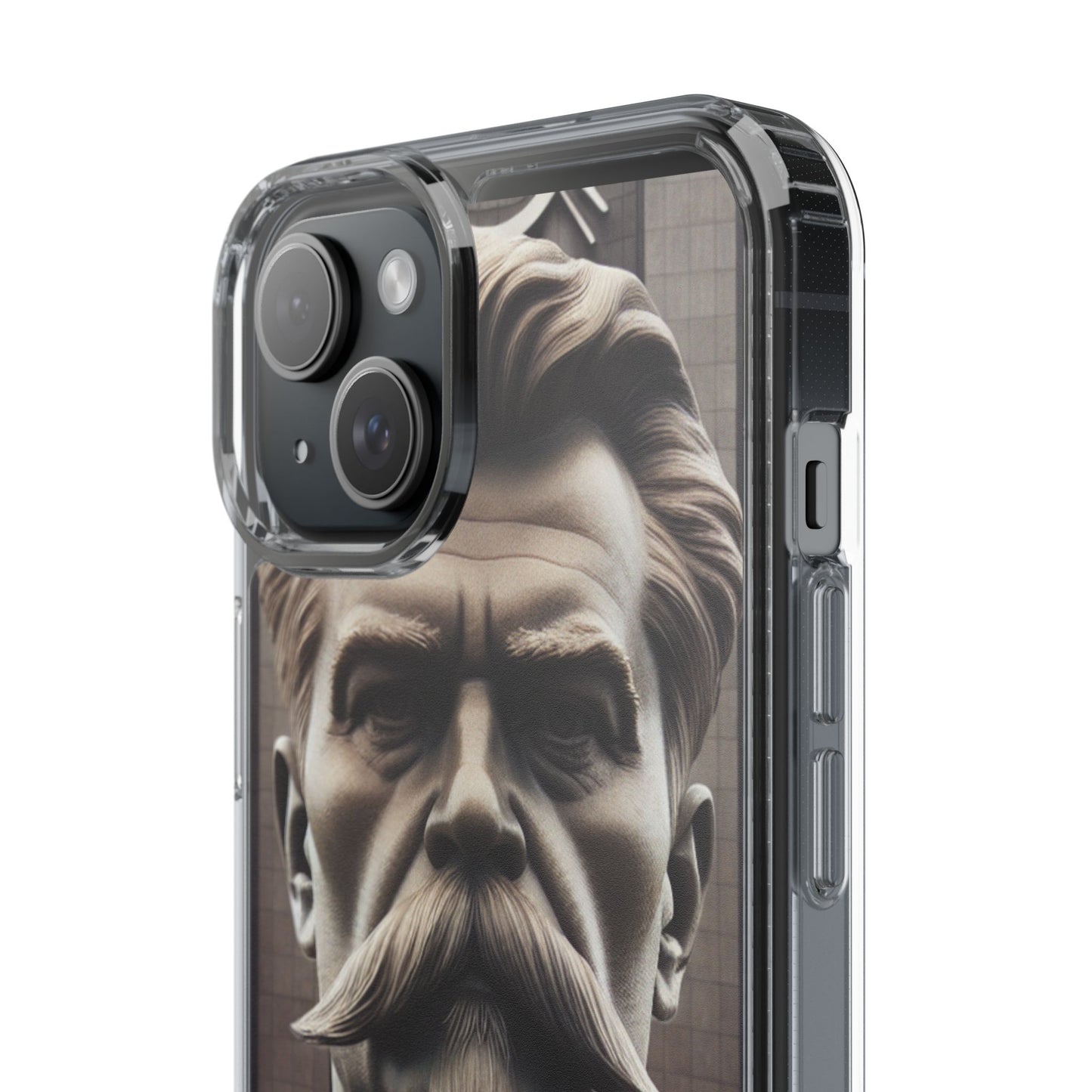 Soviet Artistic Clear Phone Case Stalin Classic Portrait Design USSR