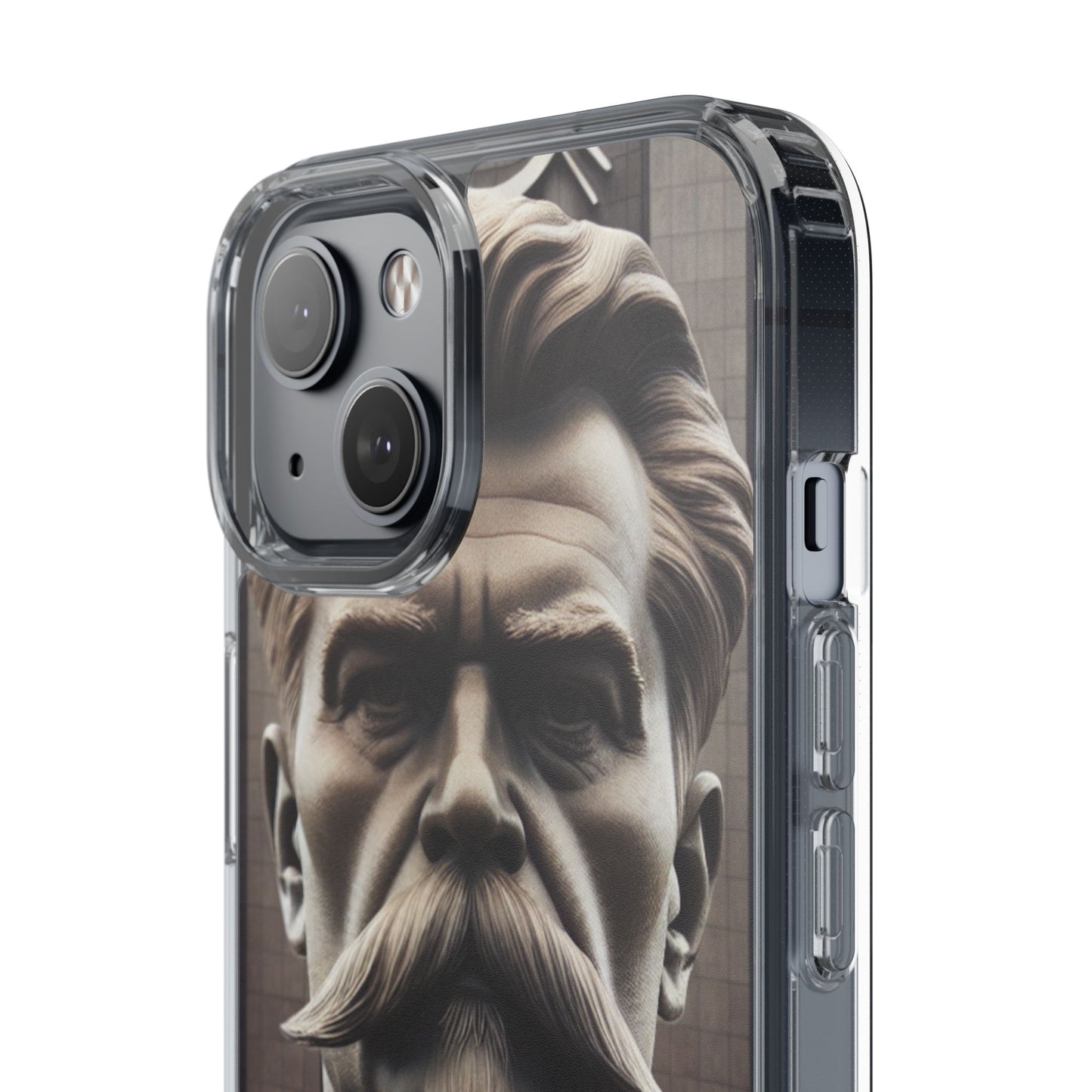 Soviet Artistic Clear Phone Case Stalin Classic Portrait Design USSR