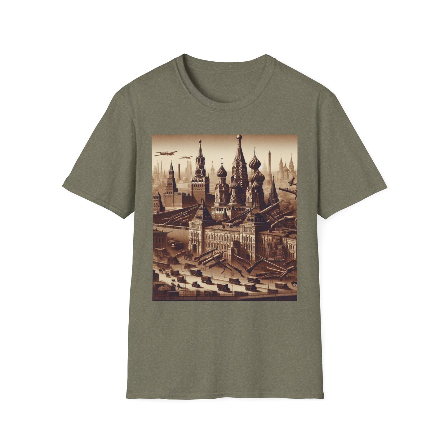 Vintage Moscow T-Shirt Softstyle Tee, Perfect for Travel Lovers