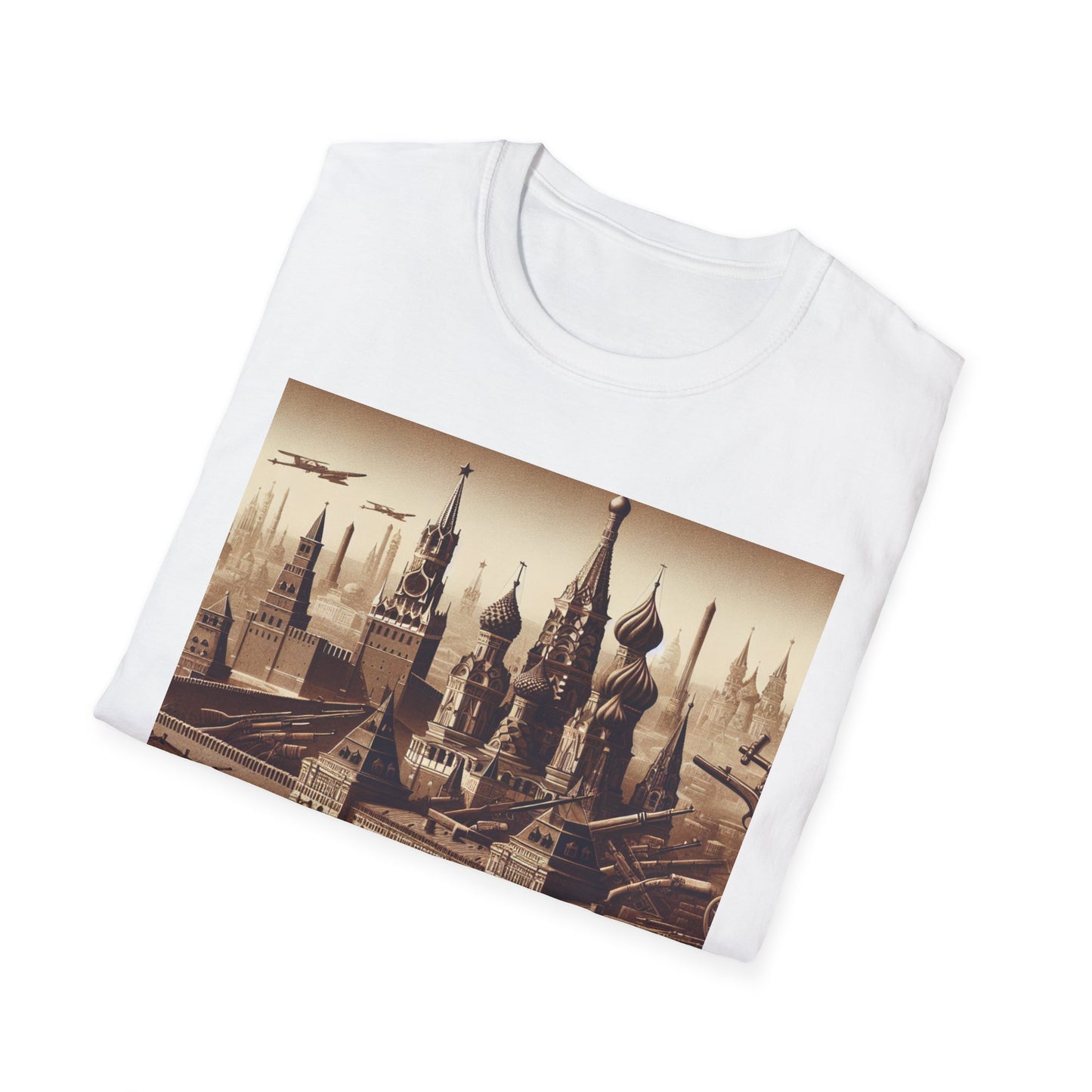 Vintage Moscow T-Shirt Softstyle Tee, Perfect for Travel Lovers