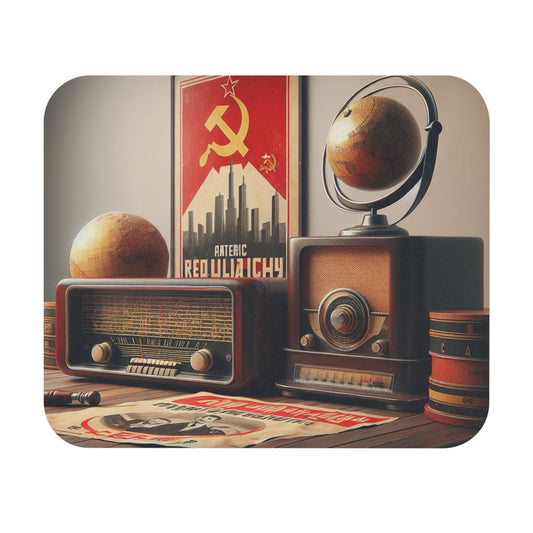 Retro Soviet Mouse Pad - Vintage Home Office Decor USSR