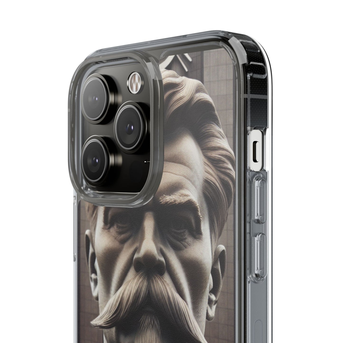 Soviet Artistic Clear Phone Case Stalin Classic Portrait Design USSR