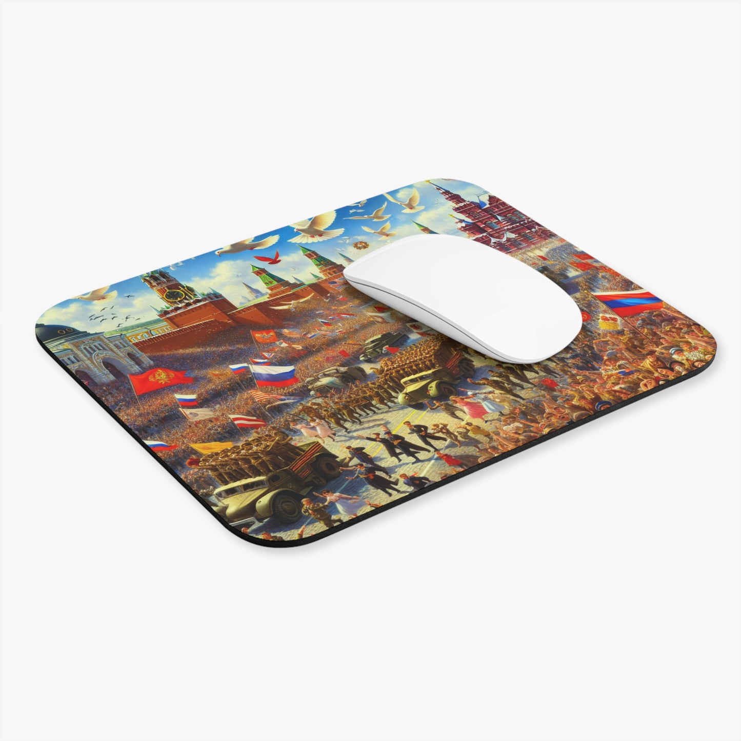 9 May Mouse Pad Soviet USSR Military Parade Moscow Design